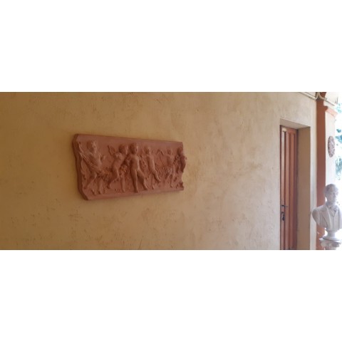 Pannello amorini danzanti in terracotta | Terrecotte Cestenoli 2