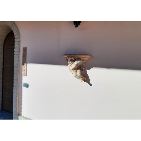 Tasca a parete con putto in terracotta | Terrecotte Cestenoli 2