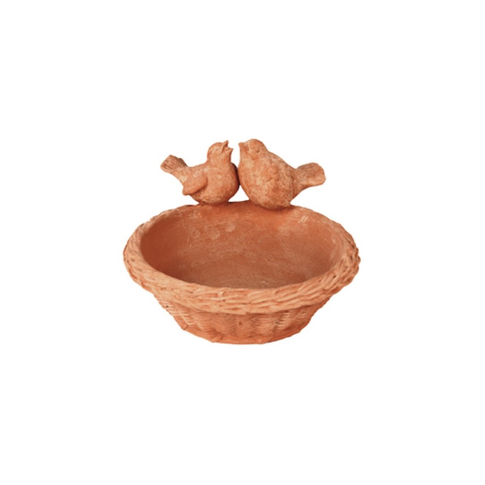 Cesto Uccellini in Terracotta
