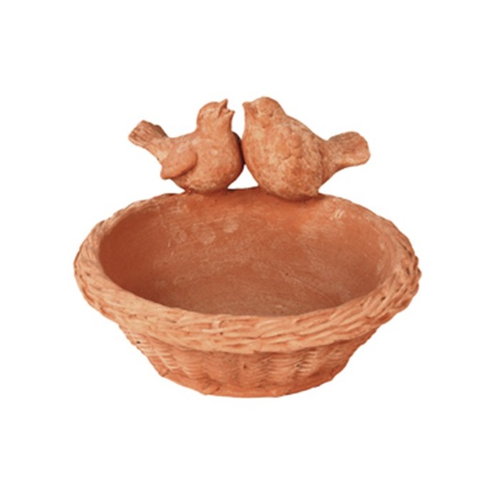 Cesto Uccellini in Terracotta