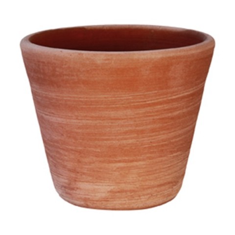 Vaso Moderno Liscio a Tornio in Terracotta | Terrecotte Cestenoli