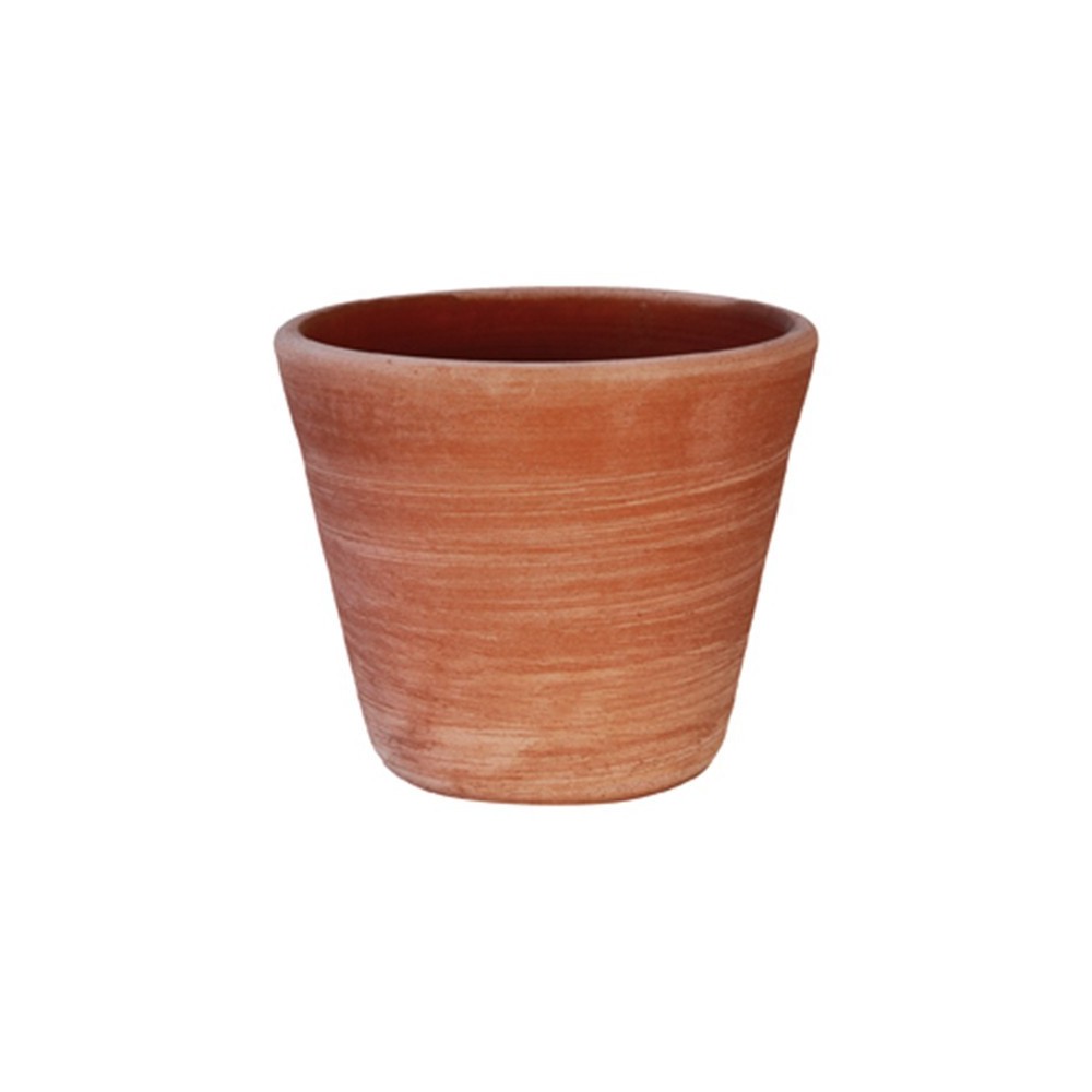 Smooth Modern Turned Terracotta Vase
