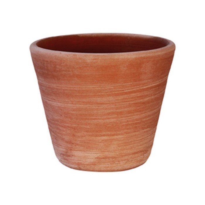 Vaso Moderno Liscio a Tornio in Terracotta | Terrecotte Cestenoli