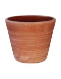 Smooth Modern Turned Terracotta Vase