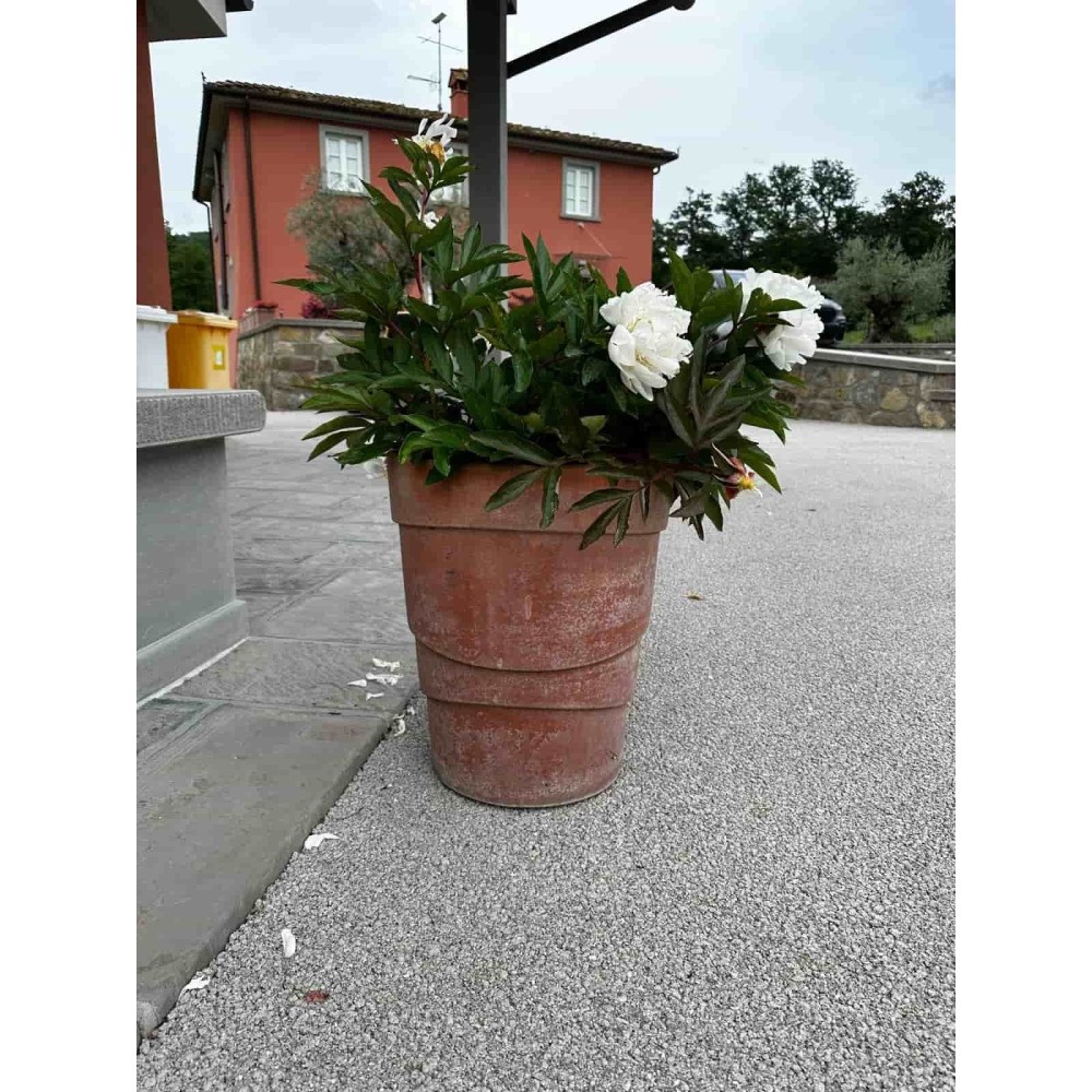 Impruneta Terracotta Band Vase