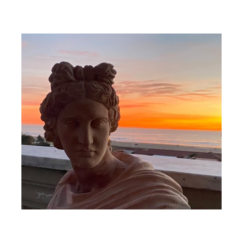 Busto Dioniso in terracotta | Terrecotte Cestenoli