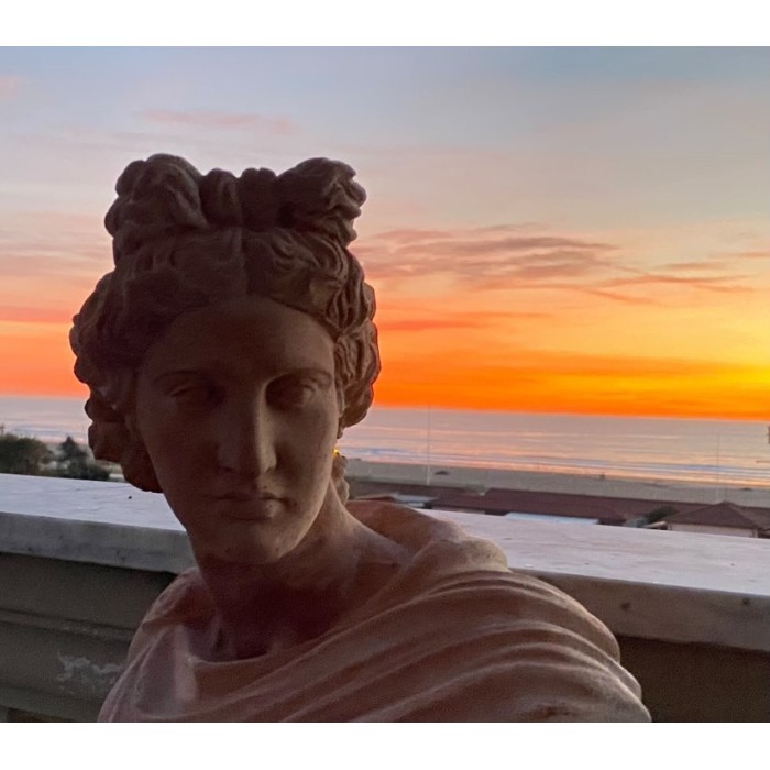 Busto Dioniso in terracotta | Terrecotte Cestenoli