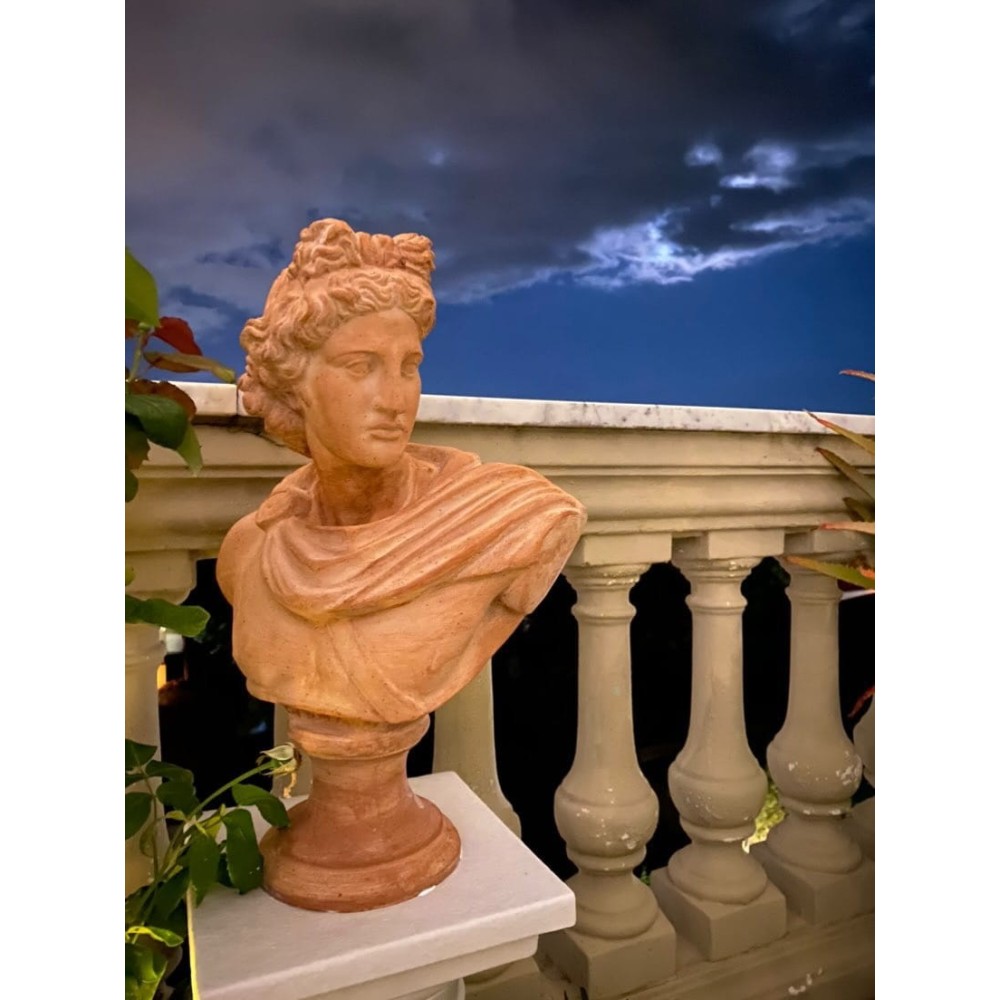 Busto Dioniso in terracotta | Terrecotte Cestenoli