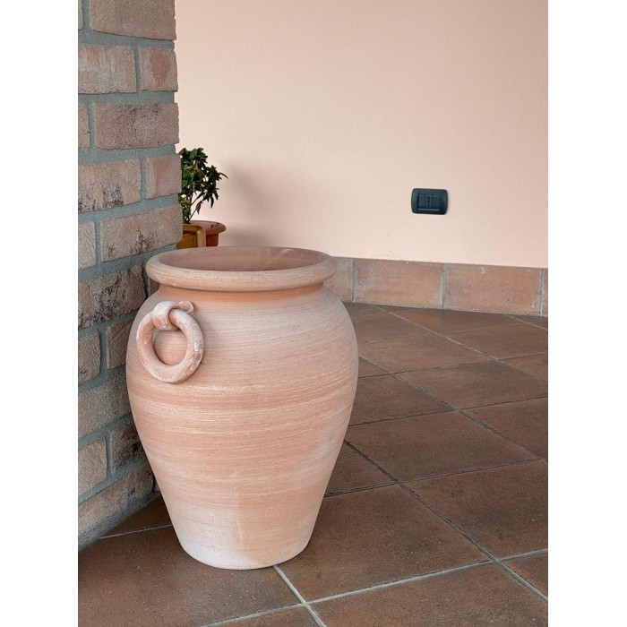 Portaombrelli liscio con campanelle in terracotta | Terrecotte Cestenoli