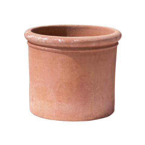 Smooth Impruneta Terracotta Cylinder