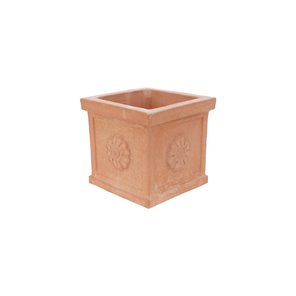 Impruneta Terracotta Rosetta Cube