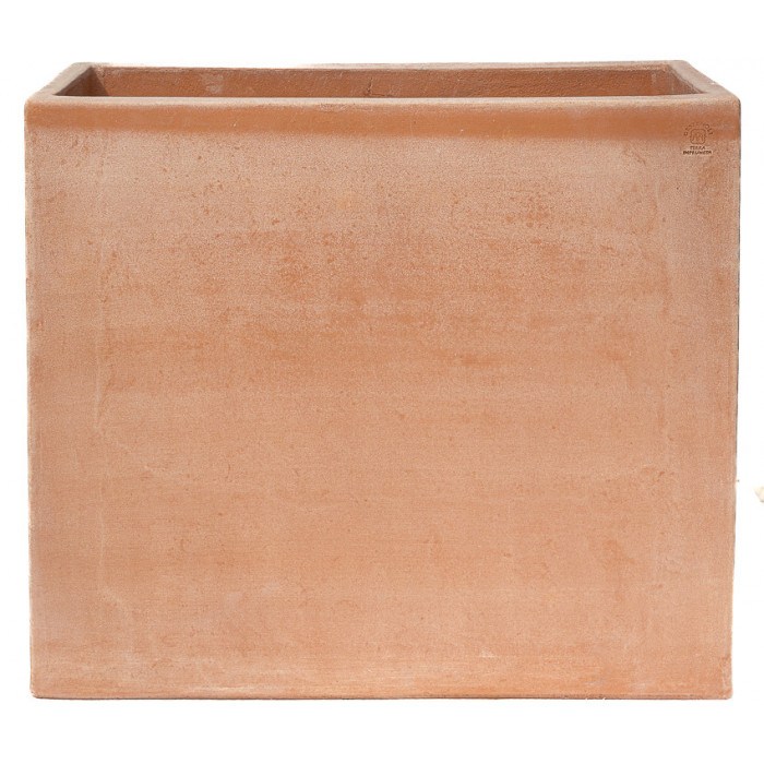 Cassetta alta liscia in terracotta d'Impruneta | Terrecotte Cestenoli