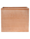 Cassetta alta liscia in terracotta d'Impruneta | Terrecotte Cestenoli