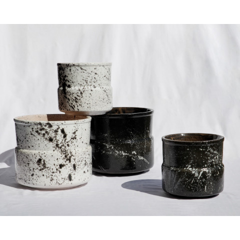 Modern Glazed Ceramic Cylinder | Terrecotte Cestenoli