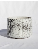 Modern Glazed Ceramic Fluted Cylinder | Terrecotte Cestenoli